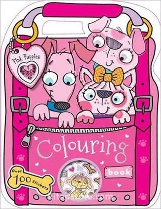 Pink Puppies Colouring Book