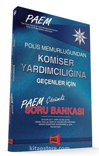 2017 PAEM Polis Memurluğundan Komiser Yardımcılığına Geçenler İçin Çözümlü Soru Bankası