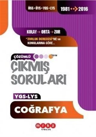 YGS LYS Coğrafya Çözümlü Çıkmış Sorular 1981-2016