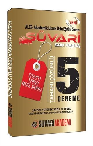 2017 ALES Son Prova Tamamı Çözümlü 5 Deneme Sınavı