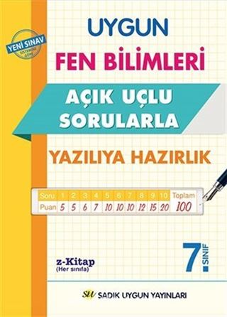 7. Sınıf Fen Bilimleri Açık Uçlu Sorularla Yazılıya Hazırlık