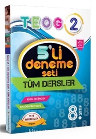 8. Sınıf TEOG 2 5'li Deneme Seti Tüm Dersler