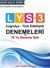 LYS 3 Denemeleri Coğrafya-Türk Edebiyatı 10'lu Deneme Seti