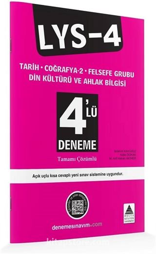 LYS-4 Tarih-Coğrafya-2-Felsefe Grubu-Din Kültürü ve Ahlak Bilgisi 4'lü Deneme