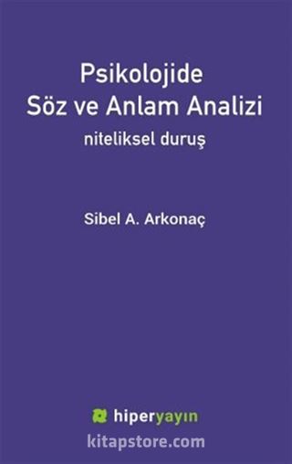 Psikolojide Söz ve Anlam Analizi