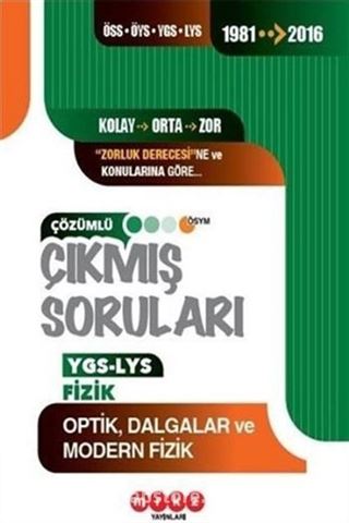 YGS LYS Fizik Çözümlü Çıkmış Sorular 1981-2016