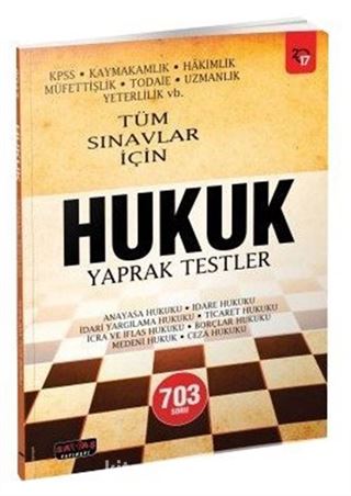 2017 Tüm Sınavlar İçin Hukuk Yaprak Testler