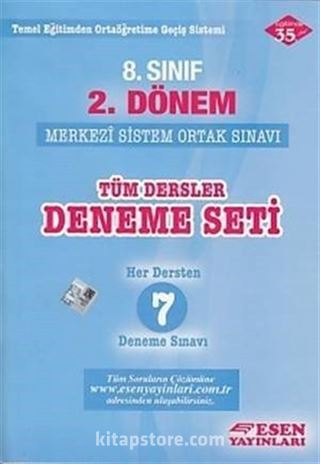 8. Sınıf 2. Dönem TEOG Tüm Dersler 7 Deneme Seti