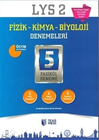 LYS 2 Fizik-Kimya-Biyoloji Denemeleri 5 Fasikül Deneme