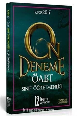 2017 KPSS ÖABT Sınıf Öğretmenliği Tamamı Çözümlü 10 Deneme