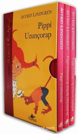 Pippi Uzunçorap Serisi Kutulu Özel Set 3 Kitap (Ciltli)