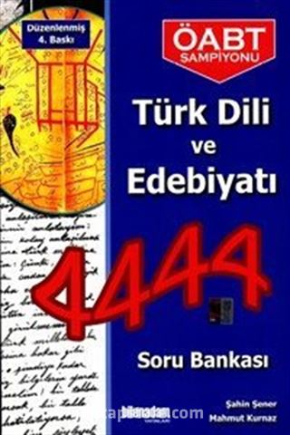 KPSS ÖABT Türk Dili ve Edebiyatı 4444 Soru Bankası