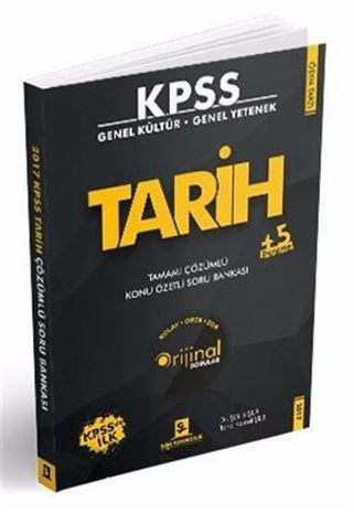 2017 KPSS Tarih Tamamı Çözümlü Konu Özetli Soru Bankası