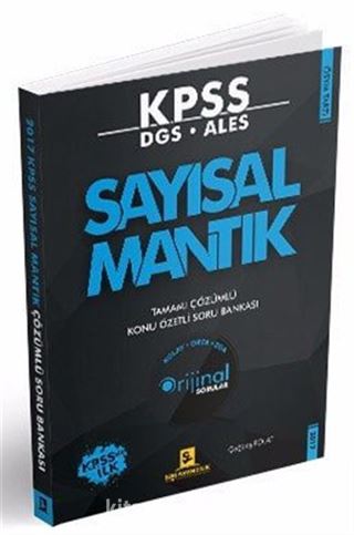 2017 KPSS DGS ALES Sayısal Mantık Tamamı Çözümlü Konu Özetli Soru Bankası