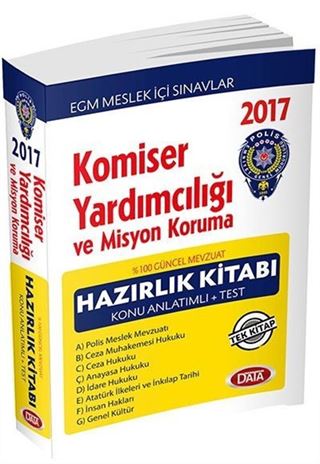 2017 Komiser Yardımcılığı ve Misyon Koruma Hazırlık Konu Anlatımlı