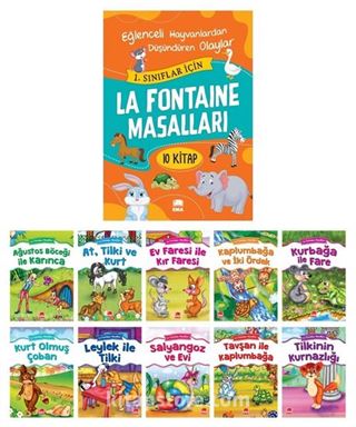 La Fontaine Masalları (10 Kitap Takım - Büyük Boy)