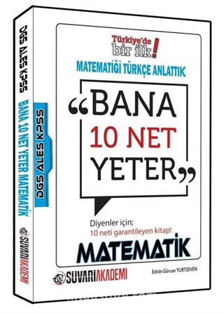 DGS ALES KPSS Bana 10 Net Yeter Diyenler İçin Matematik Konu Anlatımlı