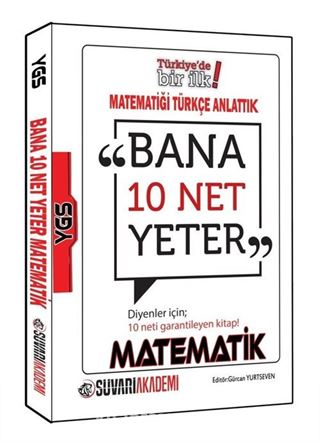 YGS Bana 10 Net Yeter Diyenler İçin Matematik Konu Anlatımlı