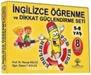 İngilizce Öğrenme ve Dikkat Güçlendirme Seti (8 Kitap)