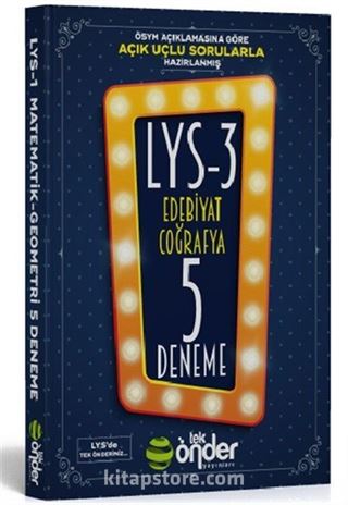 LYS 3 Beşli Deneme Edebiyat-Coğrafya Sınavı Açık Uçlu-Kısa Cevaplı Sorularla