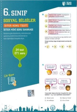 6. Sınıf Sosyal Bilgiler Yaprak Test Çek Kopar