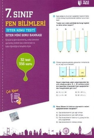 7. Sınıf Fen Bilimleri Yaprak Test Çek Kopar