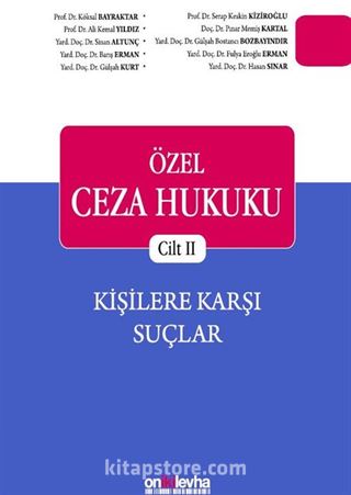 Özel Ceza Hukuku Cilt 2