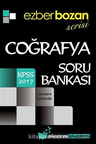 2017 KPSS Ezberbozan Serisi KPSS Coğrafya Soru Bankası