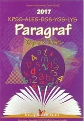 2017 KPSS-ALES-DGS-YGS-LYS Paragraf Yaprak Test