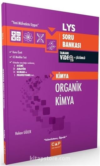 LYS Organik Kimya Tamamı Video Çözümlü Soru Bankası