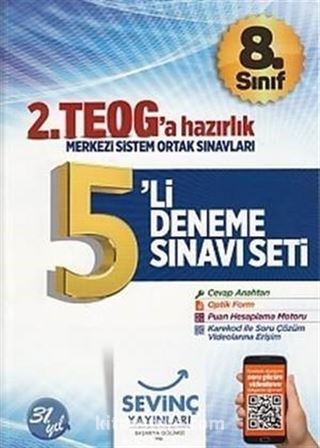 8. Sınıf 2. TEOG'a Hazırlık 5'li Deneme Sınavı Seti