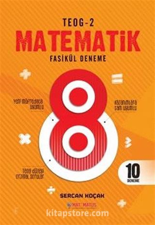 8. Sınıf TEOG 2 Matematik 10 Fasikül Deneme