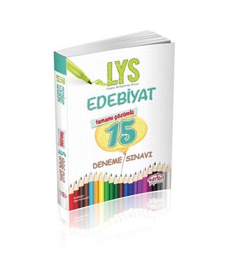 LYS Edebiyat Tamamı Çözümlü 15 Deneme Sınavı Defteri