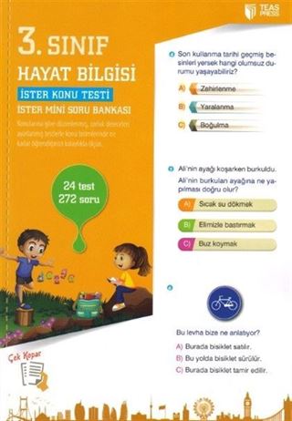 3. Sınıf Hayat Bilgisi Yaprak Test Çek Kopar