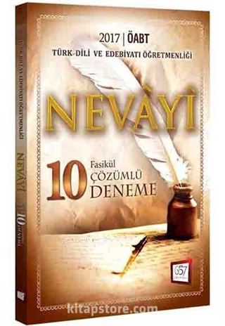 2017 ÖABT Nevayi Türk Dili ve Edebiyatı Öğretmenliği Çözümlü 10 Fasikül Deneme