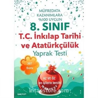 8. Sınıf T.C İnkılap Tarihi ve Atatürkçülük Yaprak Testi