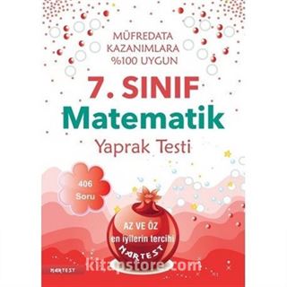 7. Sınıf Matematik Yaprak Testi