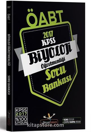 2017 KPSS ÖABT Biyoloji Öğretmenliği Tamamı Çözümlü Soru Bankası