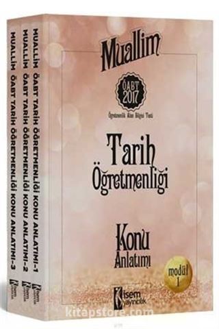 2017 Muallim KPSS ÖABT Tarih Öğretmenliği Konu Anlatımlı Modüler Set (3 Kitap)