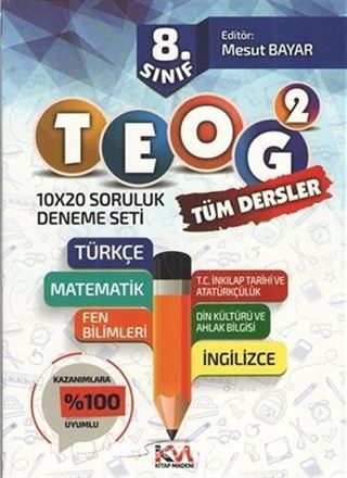 2017 8.Sınıf TEOG 2 Tüm Dersler Deneme Seti