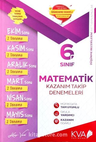 6. Sınıf Matematik Kazanım Takip Denemeleri