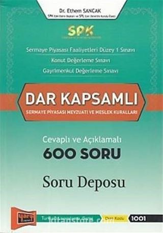 SPK Dar Kapsamlı Sermaye Piyasası Mevzuatı ve Meslek Kuralları Soru Deposu