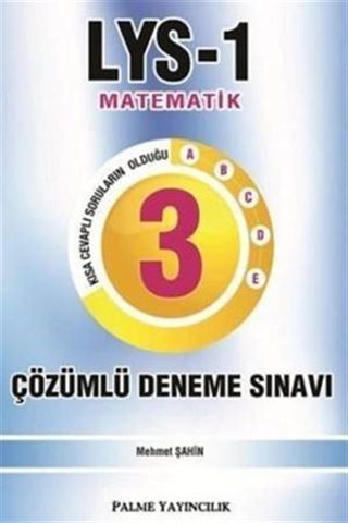 LYS 1 Matematik 3 Çözümlü Deneme Sınavı