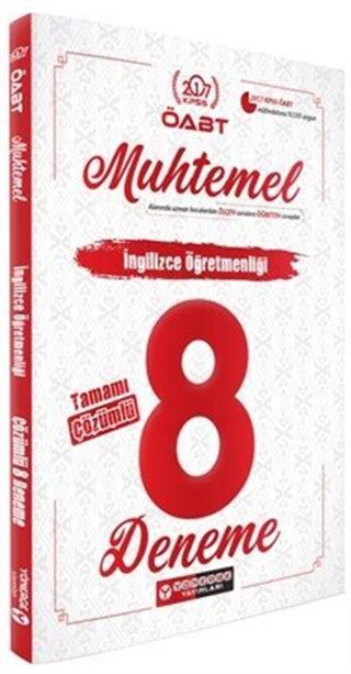 2017 ÖABT Muhtemel İngilizce Öğretmenliği Çözümlü 8 Deneme