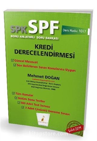 SPK - SPF Kredi Derecelendirmesi Konu Anlatımlı Soru Bankası (1017)