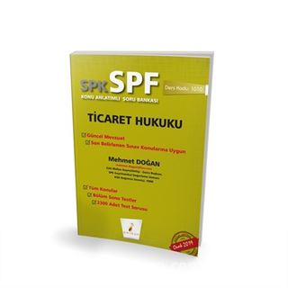 SPK - SPF Ticaret Hukuku Konu Anlatımlı Soru Bankası (1010)