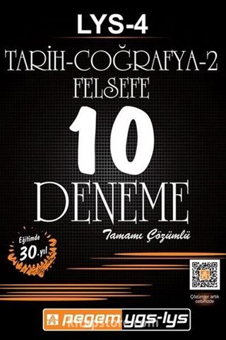 LYS 4 Tarih - Coğrafya 2 - Felsefe Tamamı Çözümlü 10 Deneme