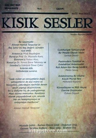 Kısık Sesler Dergisi Sayı:9 Nisan-Mayıs 2017