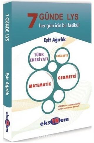 7 Günde LYS Eşit Ağırlık