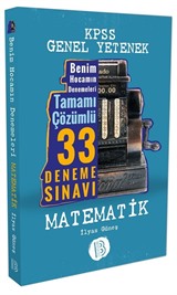 2017 KPSS Genel Yetenek Matematik Tamamı Çözümlü 33 Deneme